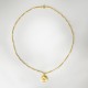 Collier médaille Vierge à l'enfant 16 mm et chaîne torsadée en plaqué or - Colliers et sautoirs Godsavetheking