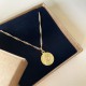 Collier médaille Vierge à l'enfant 16 mm et chaîne torsadée en plaqué or - Colliers et sautoirs Godsavetheking