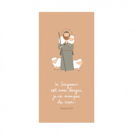 Signet religieux Le Seigneur est mon Berger, je ne manque de rien (psaume 22) - Signets religieux papeterie religieuse Godsav...
