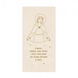 Signet religieux Ô Marie conçue sans pêché, priez pour nous qui avons recours à vous - Signets religieux papeterie religieuse...