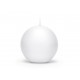 Bougie sphère blanche mate - 6 cm - Décoration de table et boîtes de dragées God save the king