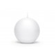 Bougie sphère blanche mate - 6 cm - Bougies neuvaine ou veilleuse objets religieux God save the king