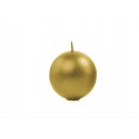 Bougie ronde Or - 6 cm