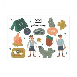 Autocollants scoutisme - 12 stickers