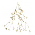 ♥ Suspension rameau d'olivier en métal doré 60 cm