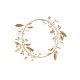 ♥ Couronne de l'avent décorative métal doré 35 cm - Décoration de Fête Godsavetheking