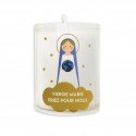 Bougie veilleuse Vierge Marie priez pour nous - 20 heures