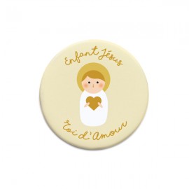 Magnet Enfant Jésus Roi d'Amour 5,6 cm - Magnets objets religieux God save the king