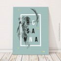 Grande Affiche Hosanna Ange et rameau d'olivier - 29,7 x 42 cm