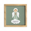 Cadre Saint Ange gardien veillez sur moi - 20 x 20 cm