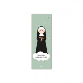 Marque-Page Sainte Rita avec sa prière au dos - 5 x 14 cm - Signets religieux papeterie religieuse Godsavetheking