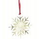 Etoile de Noël dorée à suspendre