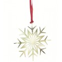 ♥ Etoile de Noël dorée à suspendre