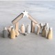 Crèche de Noël en bois naturel - Nouveautés Godsavetheking