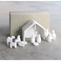 ♥ Mini crèche de Noël en porcelaine