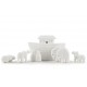 Petite Arche de Noé en porcelaine avec 10 personnages - Nouveautés Godsavetheking