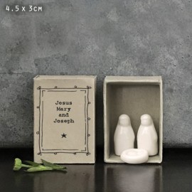 Mini Crèche de Noël en porcelaine - Nouveautés Godsavetheking