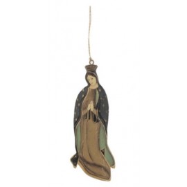 ♥ Décoration murale Vierge priante beige à suspendre - 16 cm