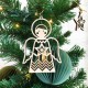 Crèche en bois avec 16 personnages à suspendre - Crèches de Noël objets religieux God save the king
