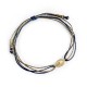 Bracelet médaille Vierge Marie plaqué or avec ses fils dorés et marine - Taille réglable - Bracelets religieux femme Godsavet...