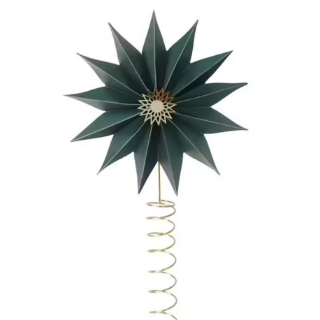 ♥ Cimier Etoile verte pour sapin de Noël