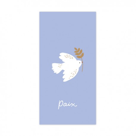 Signet religieux bleu Esprit-Saint et son rameau de Paix - Signets religieux papeterie religieuse Godsavetheking