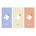 Lot de 3 signets Paix Joie et Amour avec l'Esprit Saint