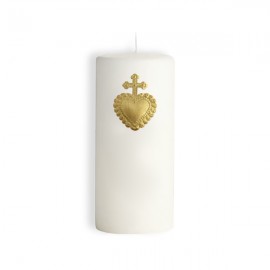 ♥ Clou décoratif laiton doré Sacré-Cœur croix