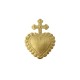 ♥ Clou décoratif laiton doré Sacré-Cœur croix