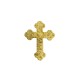 ♥ Clou décoratif laiton doré Croix cœur