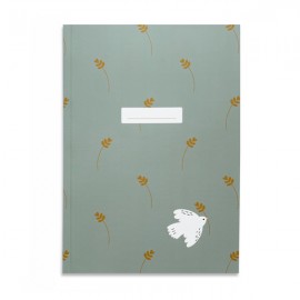 Carnet Esprit Saint – Bleu gris & rameau d’olivier doré – 14,8 x 21 cm, 80 pages - Carnets et bloc notes papeterie religieuse...