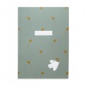 Carnet Esprit Saint – Bleu gris & rameau d’olivier doré – 14,8 x 21 cm, 80 pages