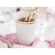 Gobelets jetables blancs et dorés en carton doré 26 cl - Lot de 6 - Décoration de Fête Godsavetheking