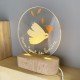 Lampe veilleuse Esprit Saint LED "Viens Esprit de lumière" – Plexiglass & bois - Nouveautés Godsavetheking