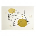 Affiche sérigraphie Esprit-Saint portant son rameau d’olivier – 15 x 21cm