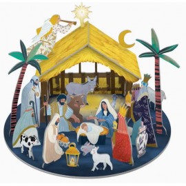 ♥ Calendrier de l'Avent Crèche de Noël en Pop-up 3D réutilisable