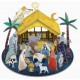 ♥ Calendrier de l'Avent Crèche de Noël 3D réutilisable