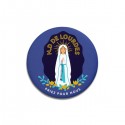 Magnet Notre Dame de Lourdes, priez pour nous - 56mm
