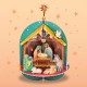 ♥ Calendrier de l’Avent 3D pop-up avec 3 scènes de la nativité