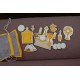 ♥ Kit de messe miniature pour enfants - 21 pièces en mousse et sac de rangement
