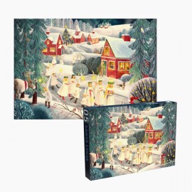 Puzzle de Noël Sainte Lucie de 500 pièces – Tradition scandinave - Accueil Godsavetheking