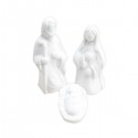 ♥ Crèche 3 personnages en céramique (Joseph, Marie, Jésus)