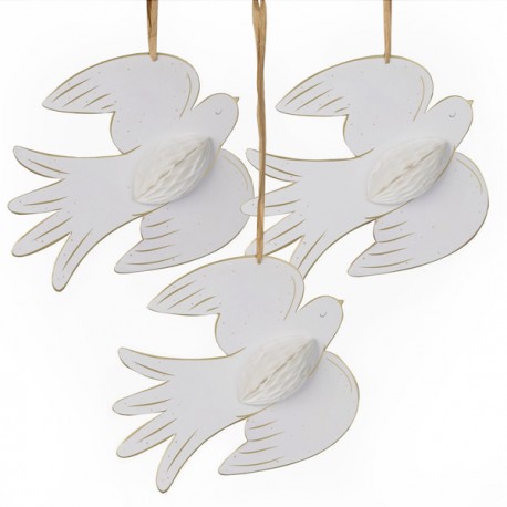 ♥ Décorations suspendues Esprit-Saint - Lot de 3