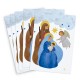 Carte de Noël Sainte Famille - Aquarelle - Lot de 5 - Cartes et images de Noël Godsavetheking