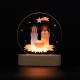 Lampe veilleuse Esprit Saint LED "Viens Esprit de lumière" – Plexiglass & bois - Nouveautés Godsavetheking