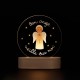 Lampe veilleuse Esprit Saint LED "Viens Esprit de lumière" – Plexiglass & bois - Nouveautés Godsavetheking