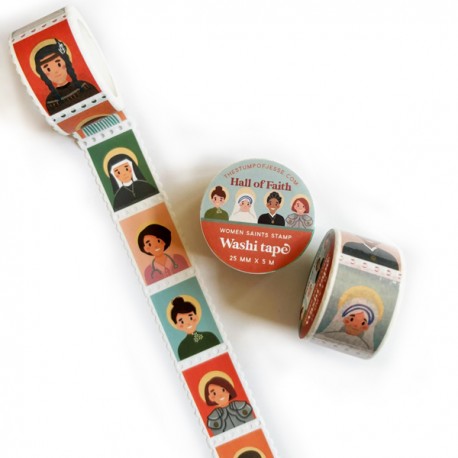 ♥ Masking tape Femmes Saintes – Style Timbre