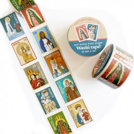 ♥ Masking tape Apparitions mariales – Style Timbre