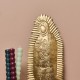 ♥ Notre-Dame de Guadalupe en laiton doré – 20 cm