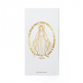 Signet or &agrave; chaud Notre-Dame de la M&eacute;daille miraculeuse - Vierge Marie - Signets religieux papeterie religieuse Godsavetheking